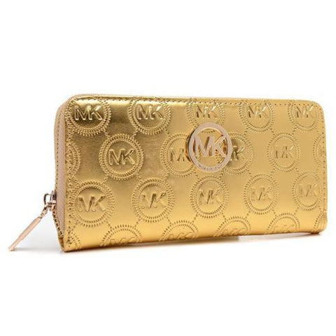 michael kors gold wallet