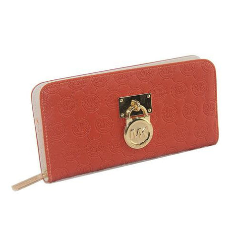 michael kors hamilton wallet orange