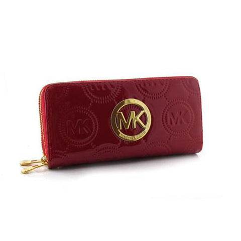 mk red wallet