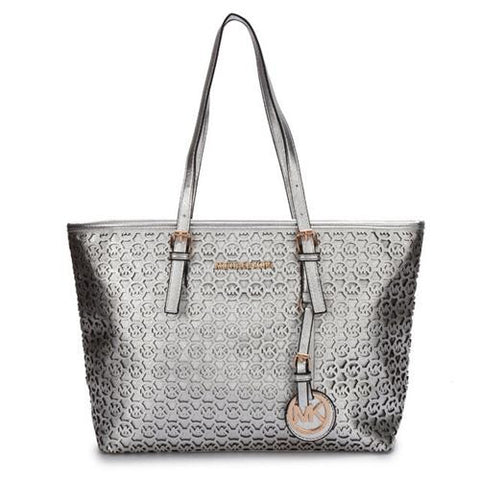 michael kors large tote silver