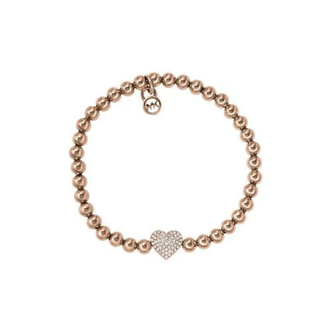 michael kors bracelet with heart charm