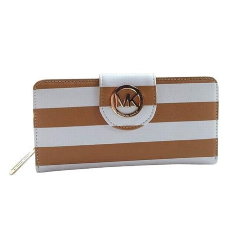 michael kors striped wallet