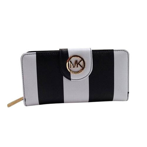 michael kors striped wallet