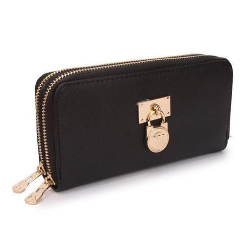 michael kors lock wallet