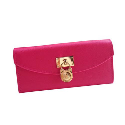 mk pink wallet