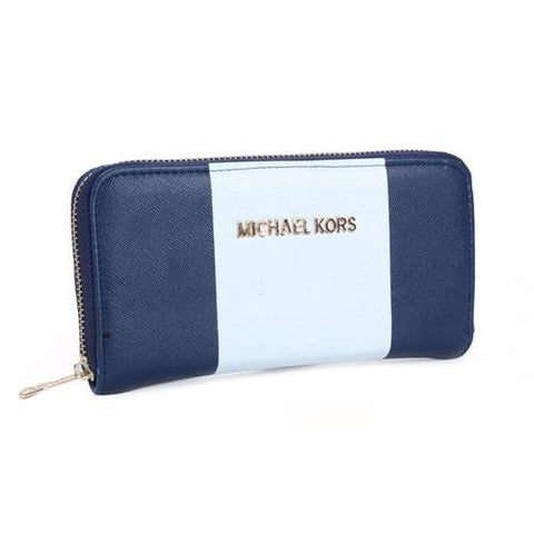 mk navy wallet