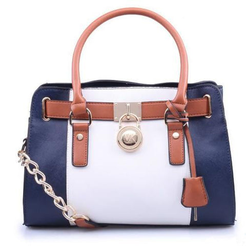 michael kors hamilton tote blue