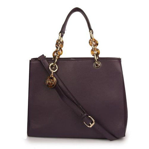 michael kors purple satchel