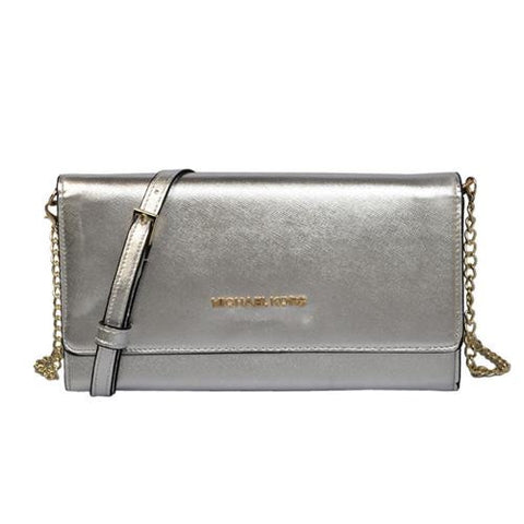 mk silver crossbody