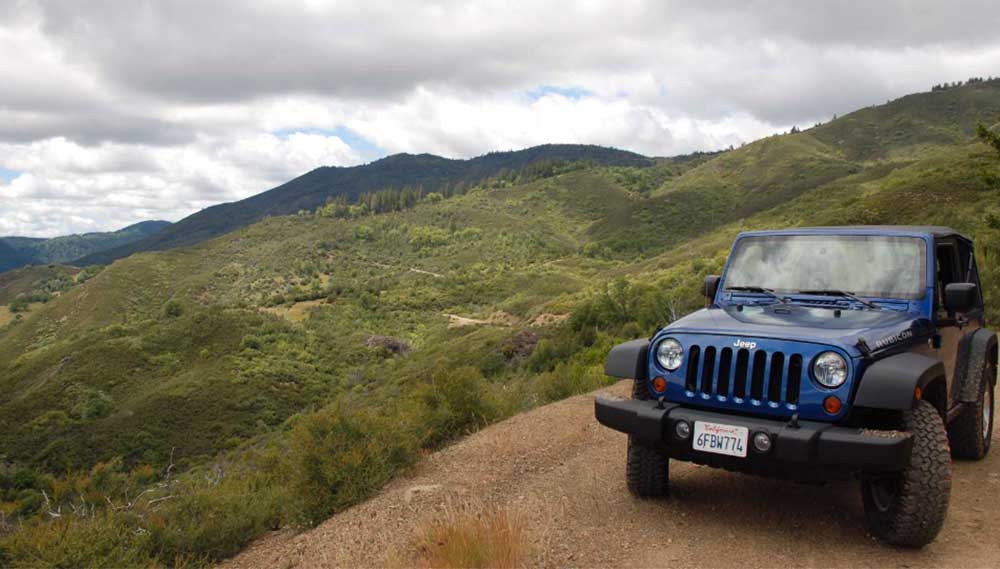 Mendocino National Forest jeep