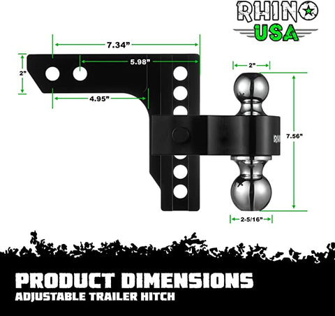 Heavy Duty Adjustable Drop Hitches: The Ultimate Guide – Rhino USA