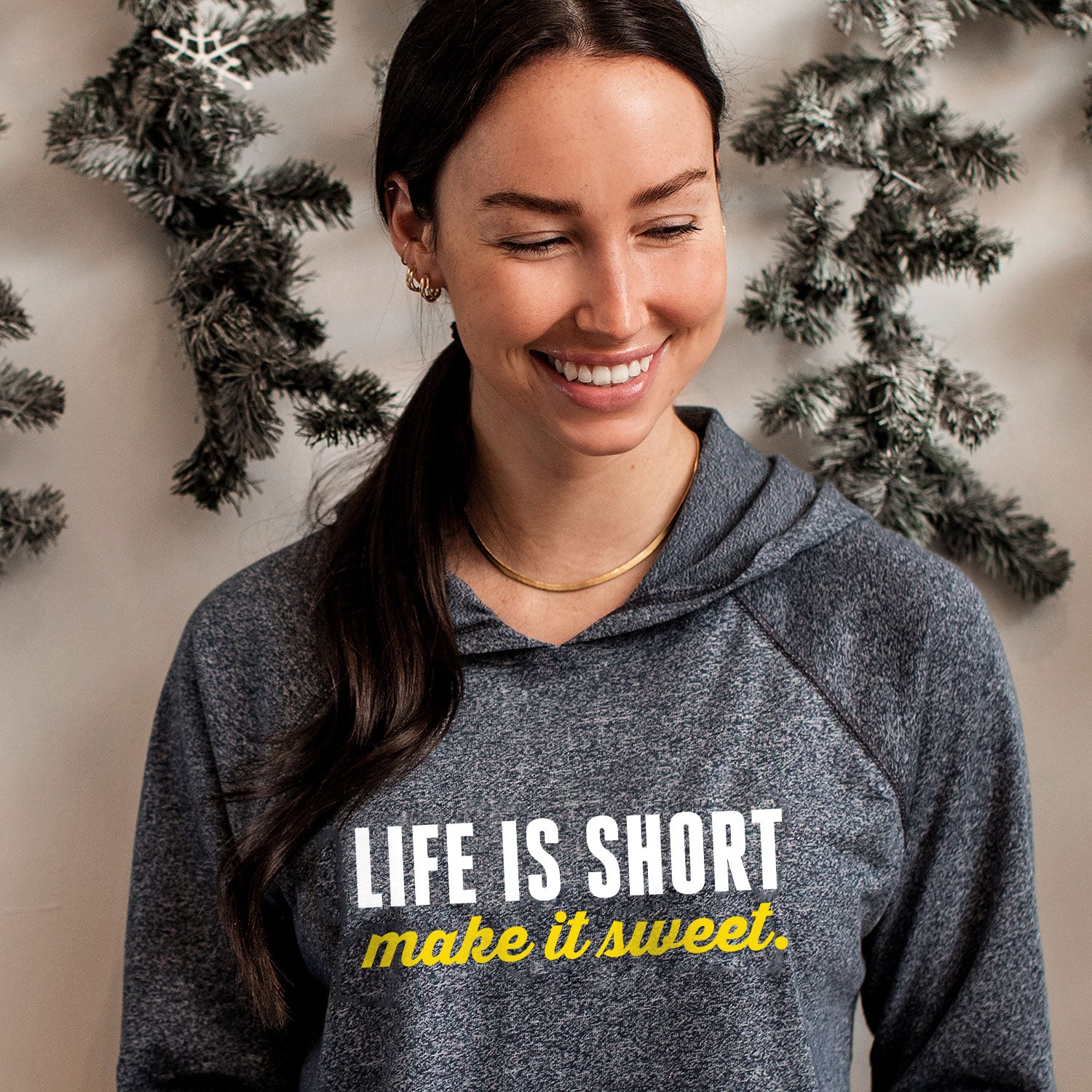 Life is Short Make it Sweet Lightweight Hoodie (S-3XL), Asskicker  Activewear