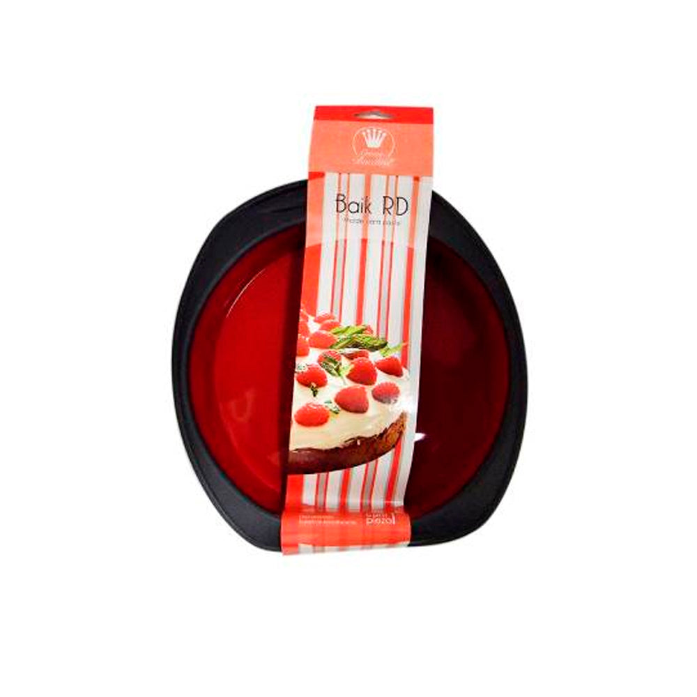 Molde de Silicon Redondo para Pastel Rojo Baik Rd – ZONA CHEF