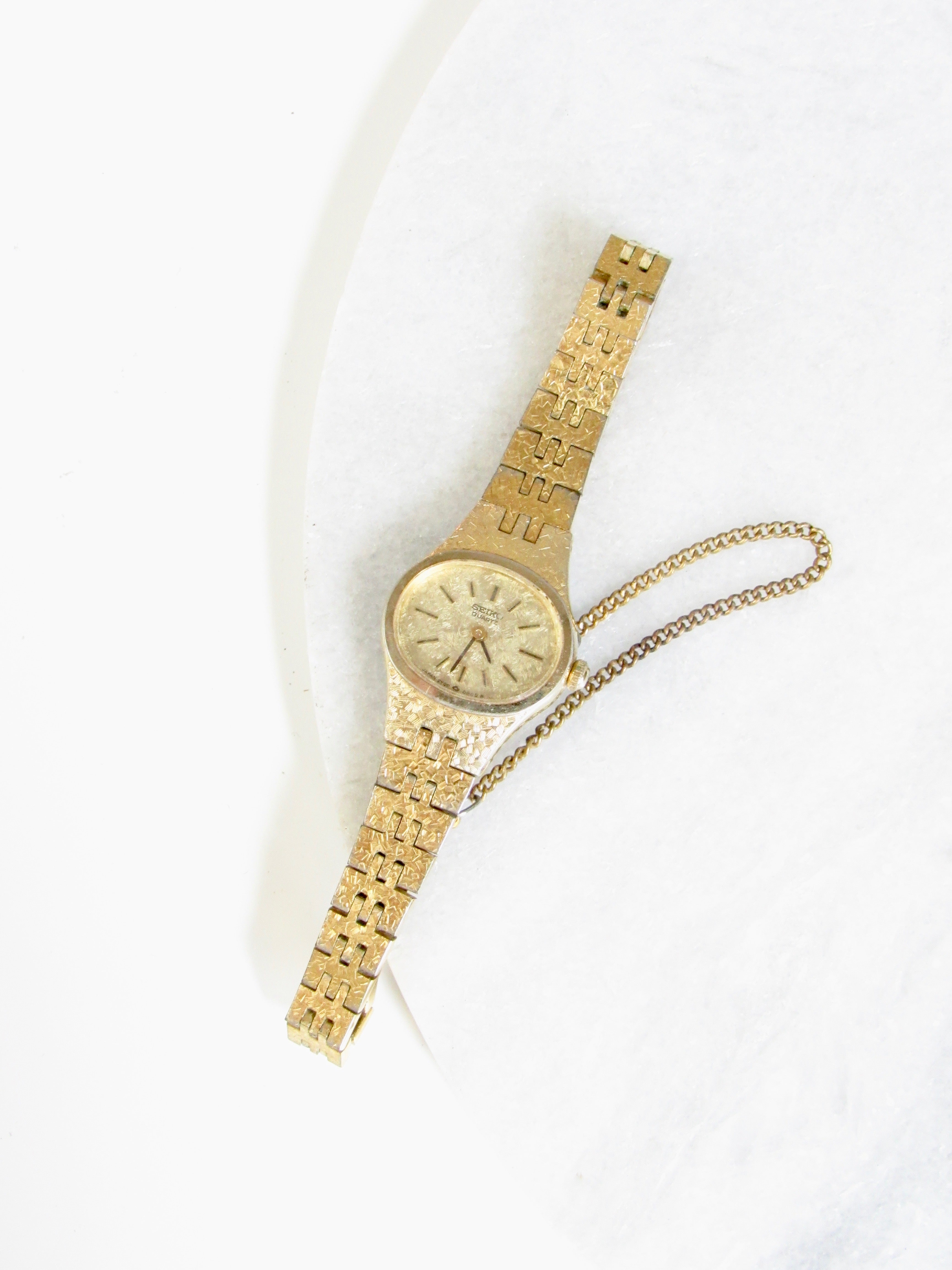 Seiko Oval Gold Tone Mechanical Movement Ladies Watch | Vintage Jewelry -  BOÎTE LAQUE – BOITE LAQUE