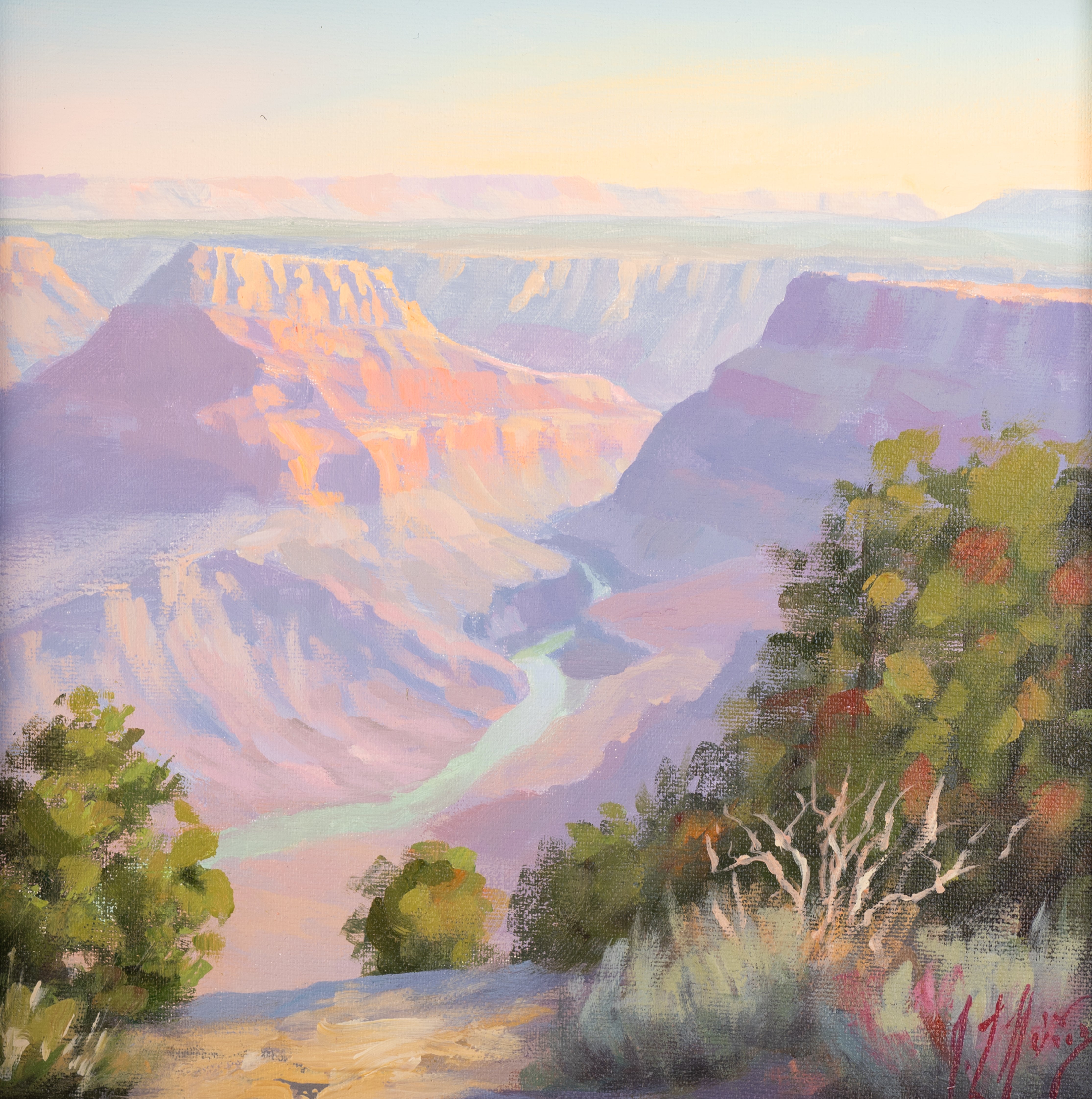 Jose Luis Nunez, THE COLORADO RIVER FROM DESERT VIEW