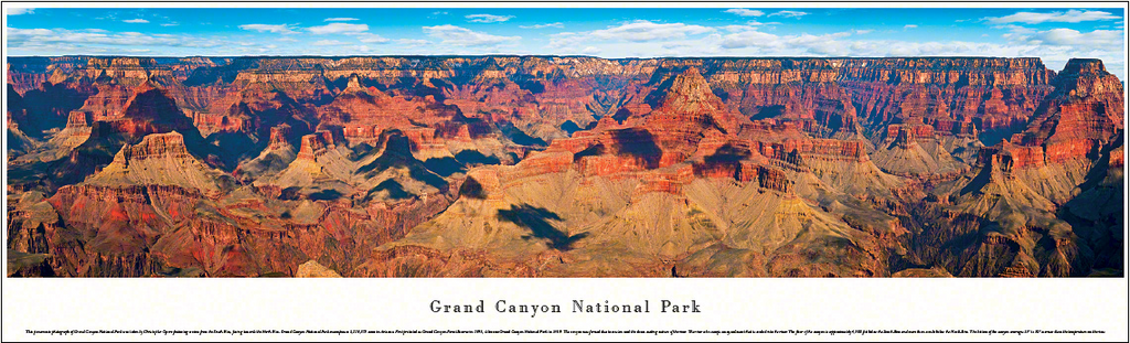 Havoc grote Oceaan Cordelia Grand Canyon Panoramic Poster – Grand Canyon Conservancy Store