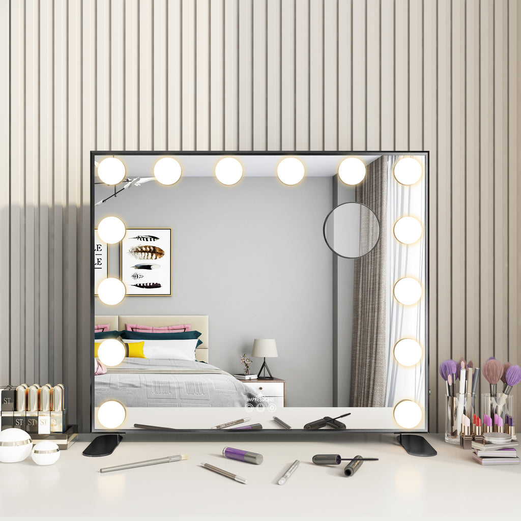 hollywood tri tone plus led vanity mirror