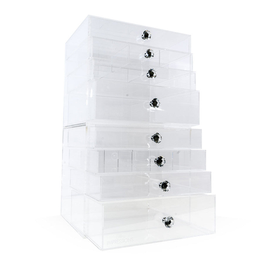 Diamond Collection 4 Tier Acrylic Makeup Organizer Impressions Vanity Co