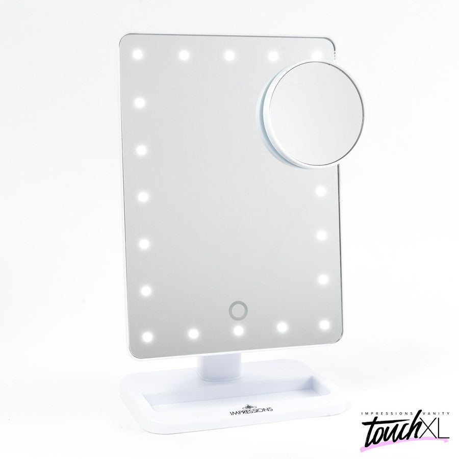 Touch Xl Dimmable Led Makeup Mirror With Suction 5x Impressions Vanity Co