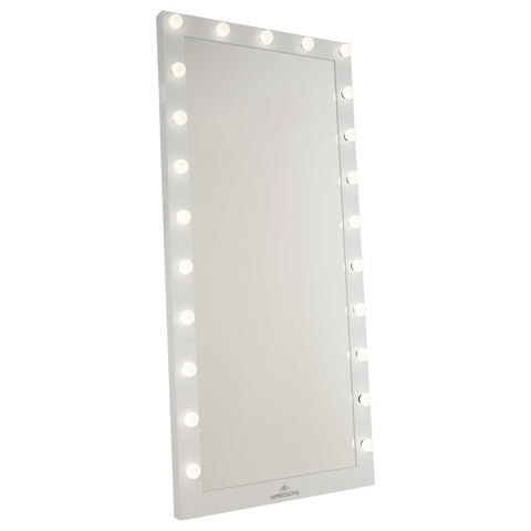 long vanity mirror with lights