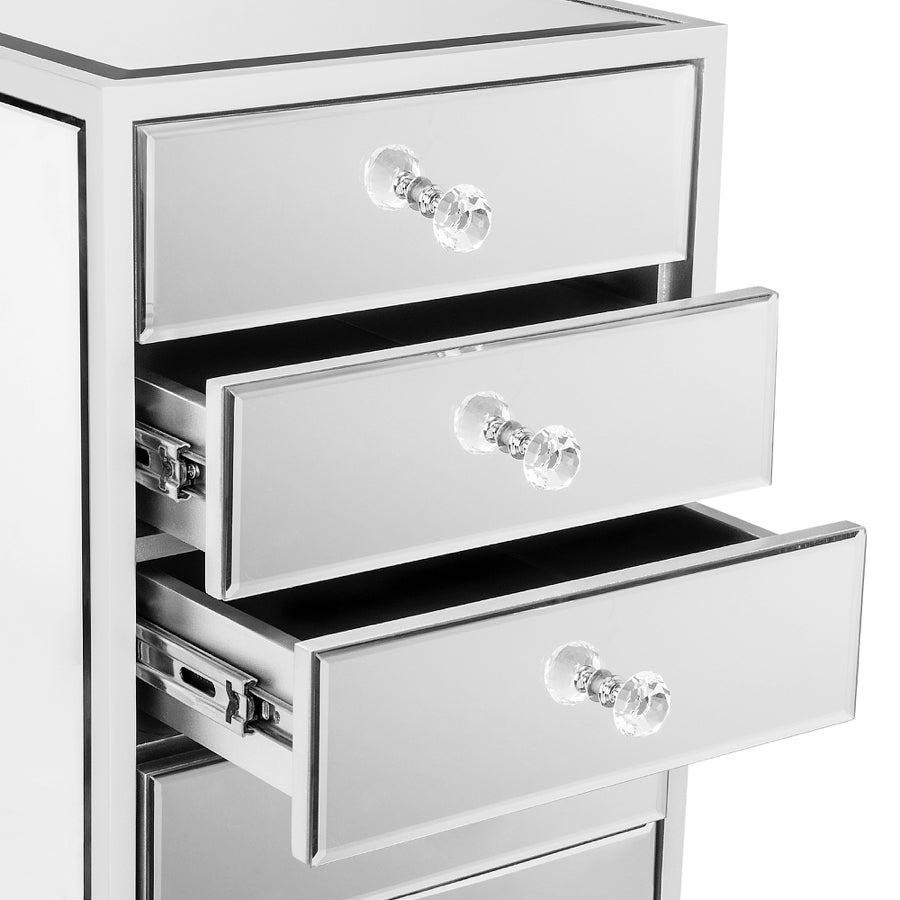 SlayStation® Premium Mirrored 9Drawers Vanity Storage Unit