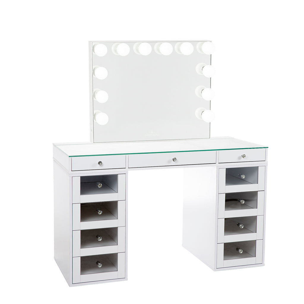 Slaystation Plus 20 Tabletop Vanity Mirror 4 Drawer Units Bundle Impressions Vanity Co