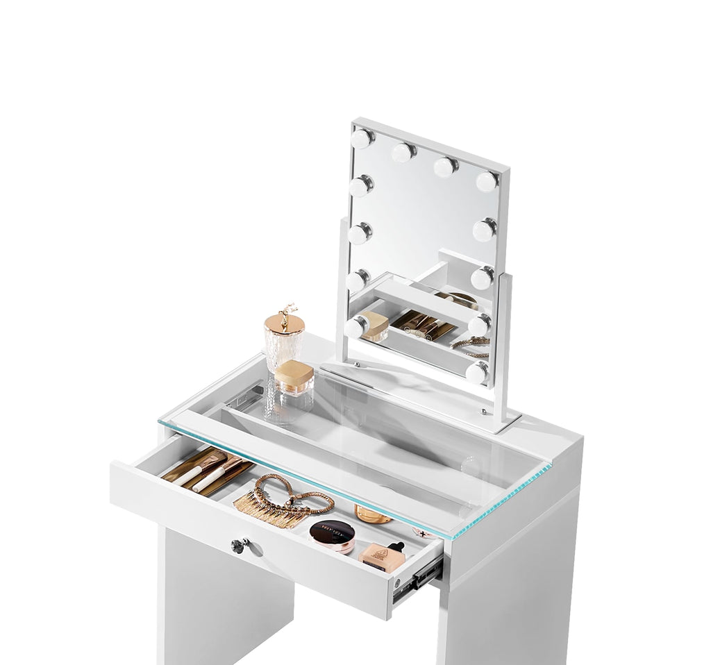 Princess Vanity Tables - Gymax Kids Makeup Dressing Table Chair Set ...