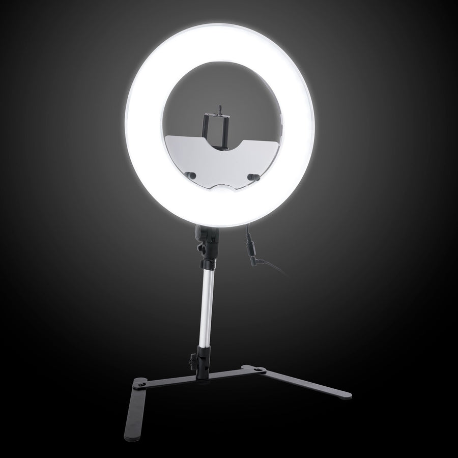 mirror with light ring