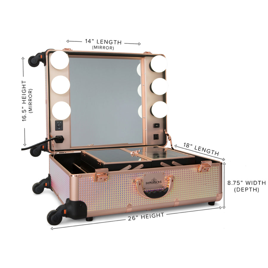 makeup vanity suitcase