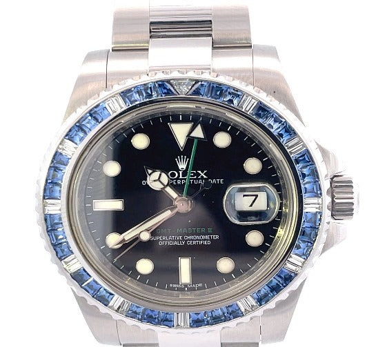 Anfesa's Certified Pre-Owned Rolex 40mm GMT Mater II "Cookie Monster"