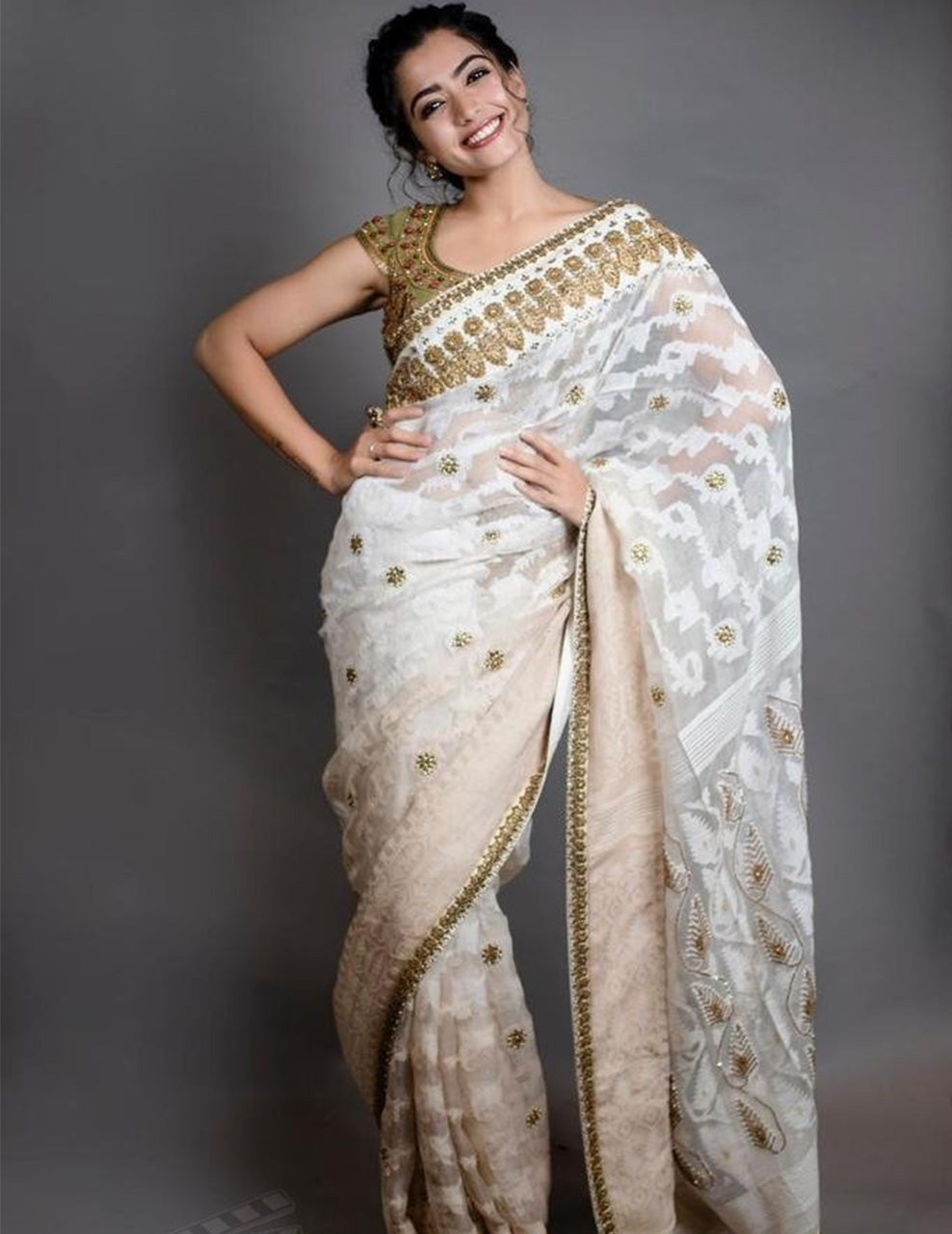 Buy jamdani saree Online | Womens luxury clothing | House Of Three ...