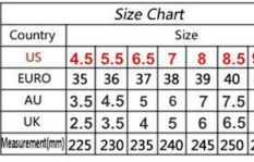 Billy Footwear Size Chart