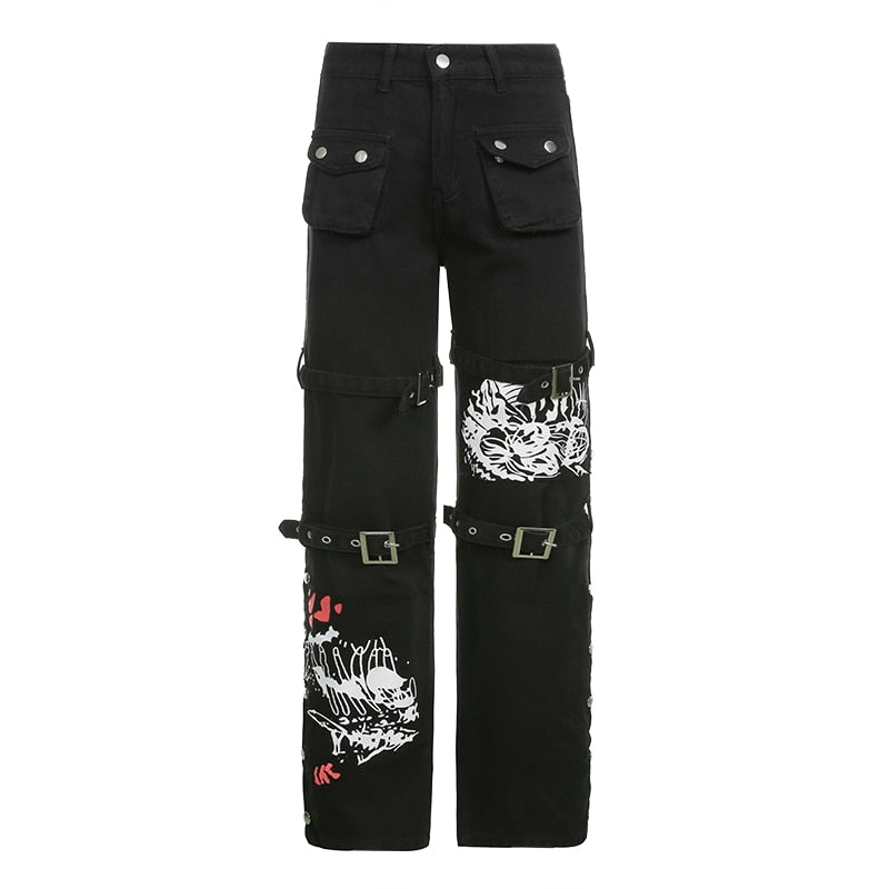 Baggy Pants In Black - N-Duo-Concept