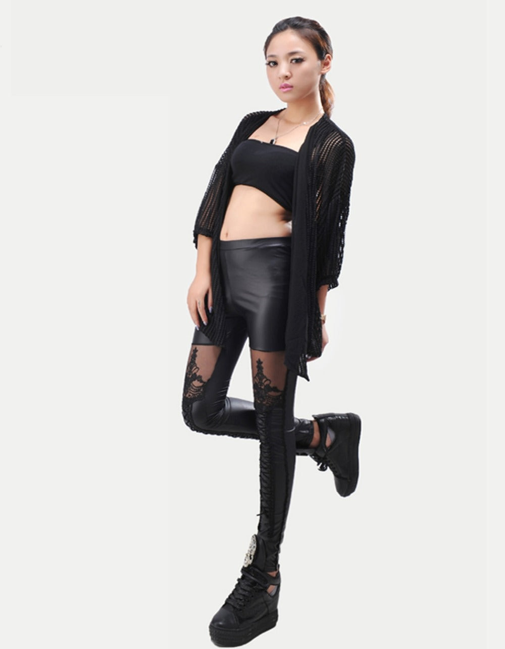 Nemesis Fleece Lined Faux Leather Leggings