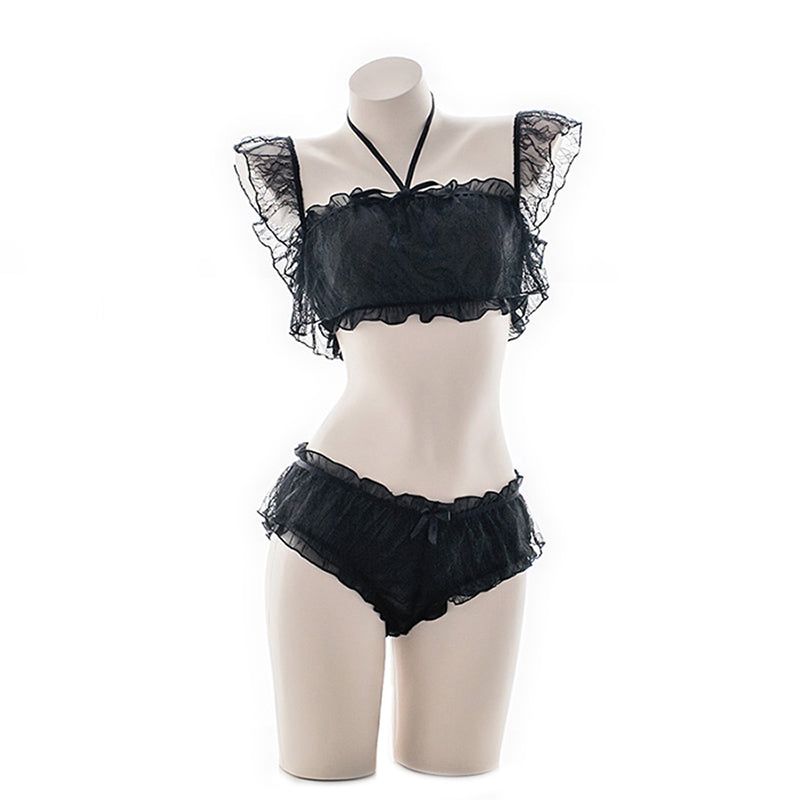 Cute Sexy Anime Lingerie Bra and Panty Set Lolita Palestine