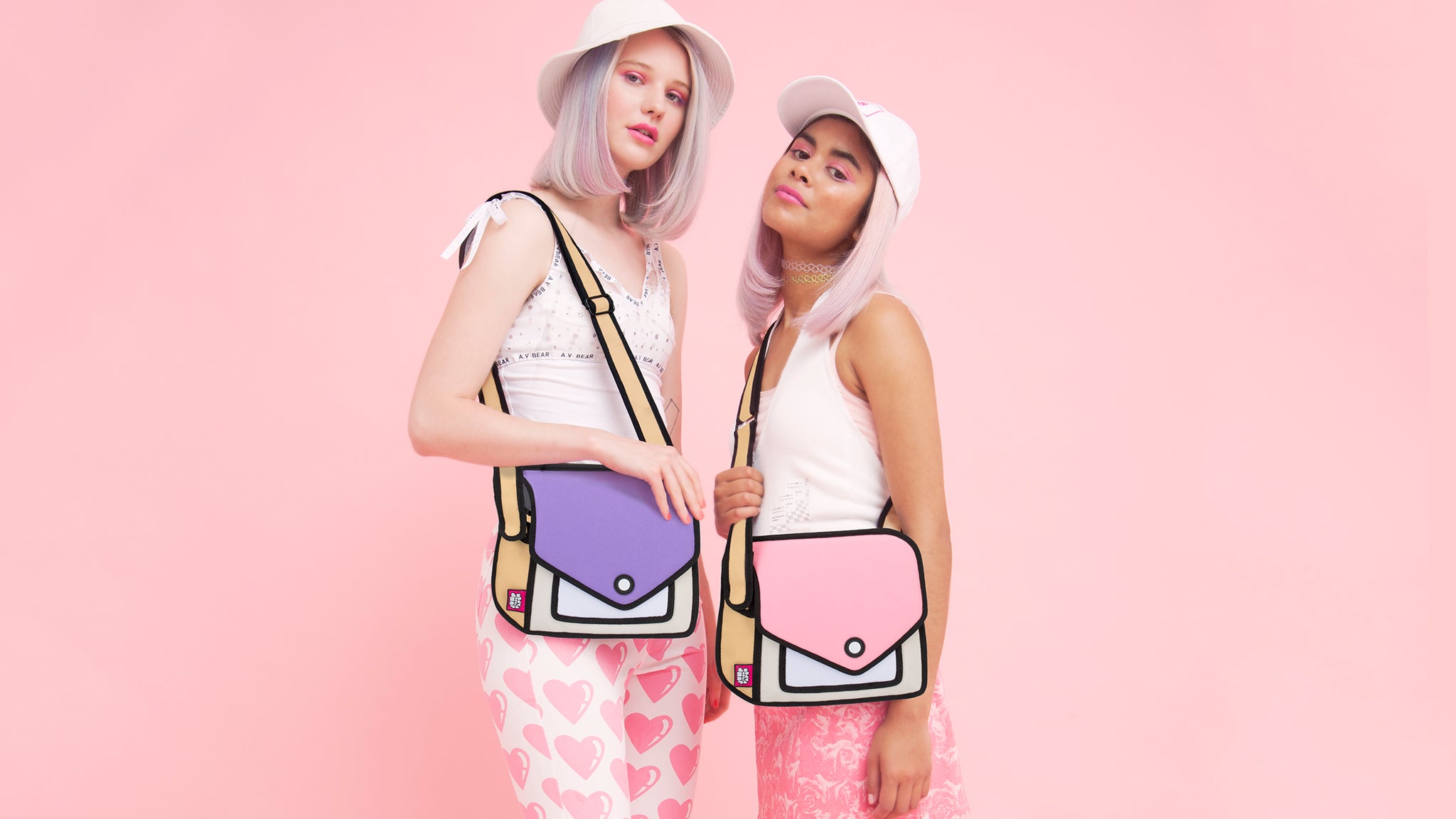 JumpFromPaper Cartoon Bag Pink Collection