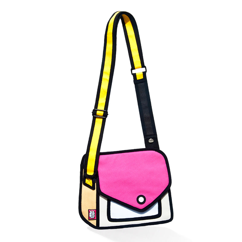 2D Classic Giggle Red Shoulder Bag | JumpFromPaper