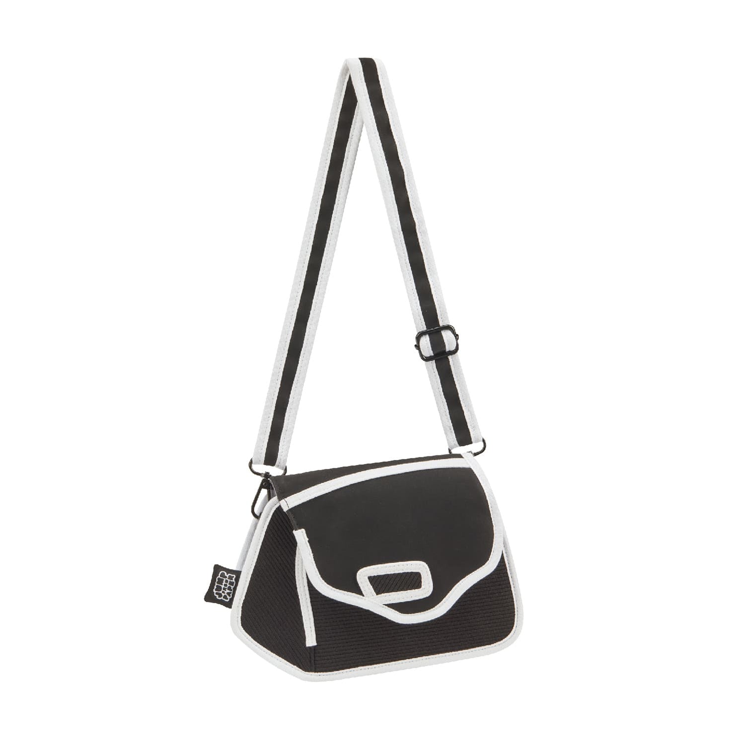 2D Bag Graffiti Black Clicky Shoulder Bag | JumpFromPaper Cartoon Bag