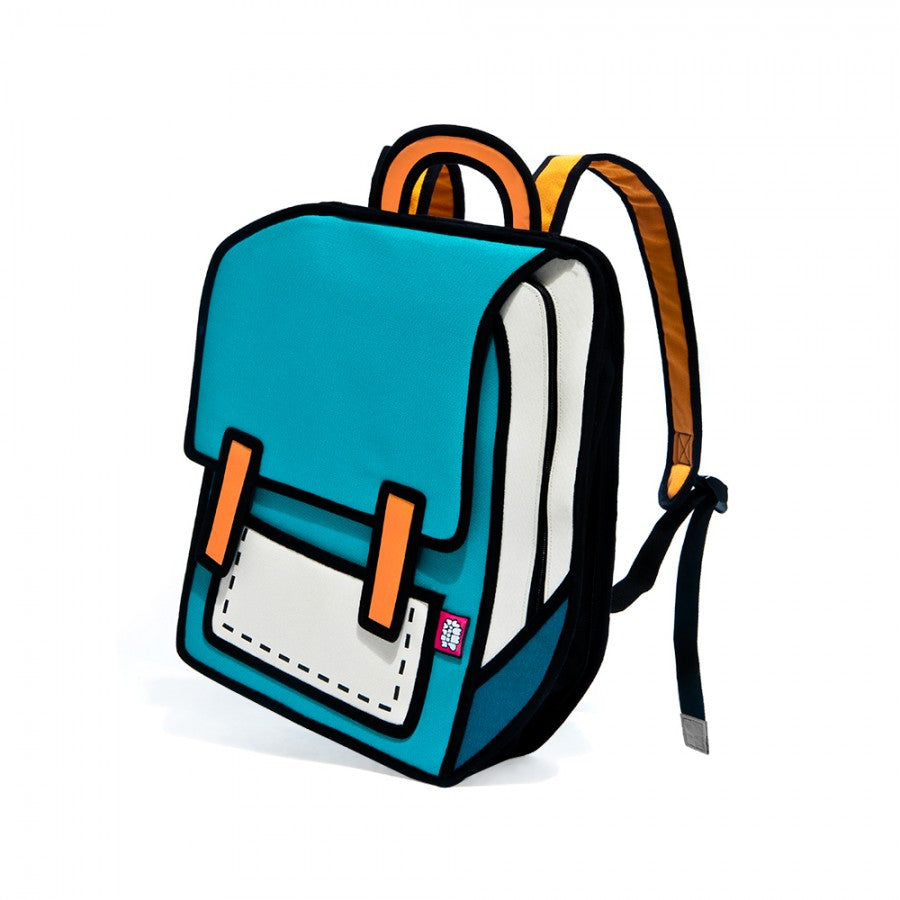 2D Bag Turquoise Laptop Backpack 