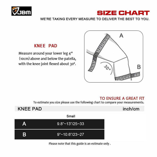 JBM AB101 Size Chart