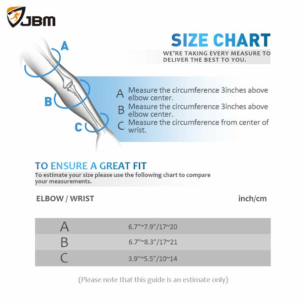 JBM Size Chart
