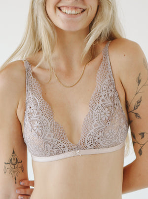 Luxe Lace Thong in Mocha – Takkleberry