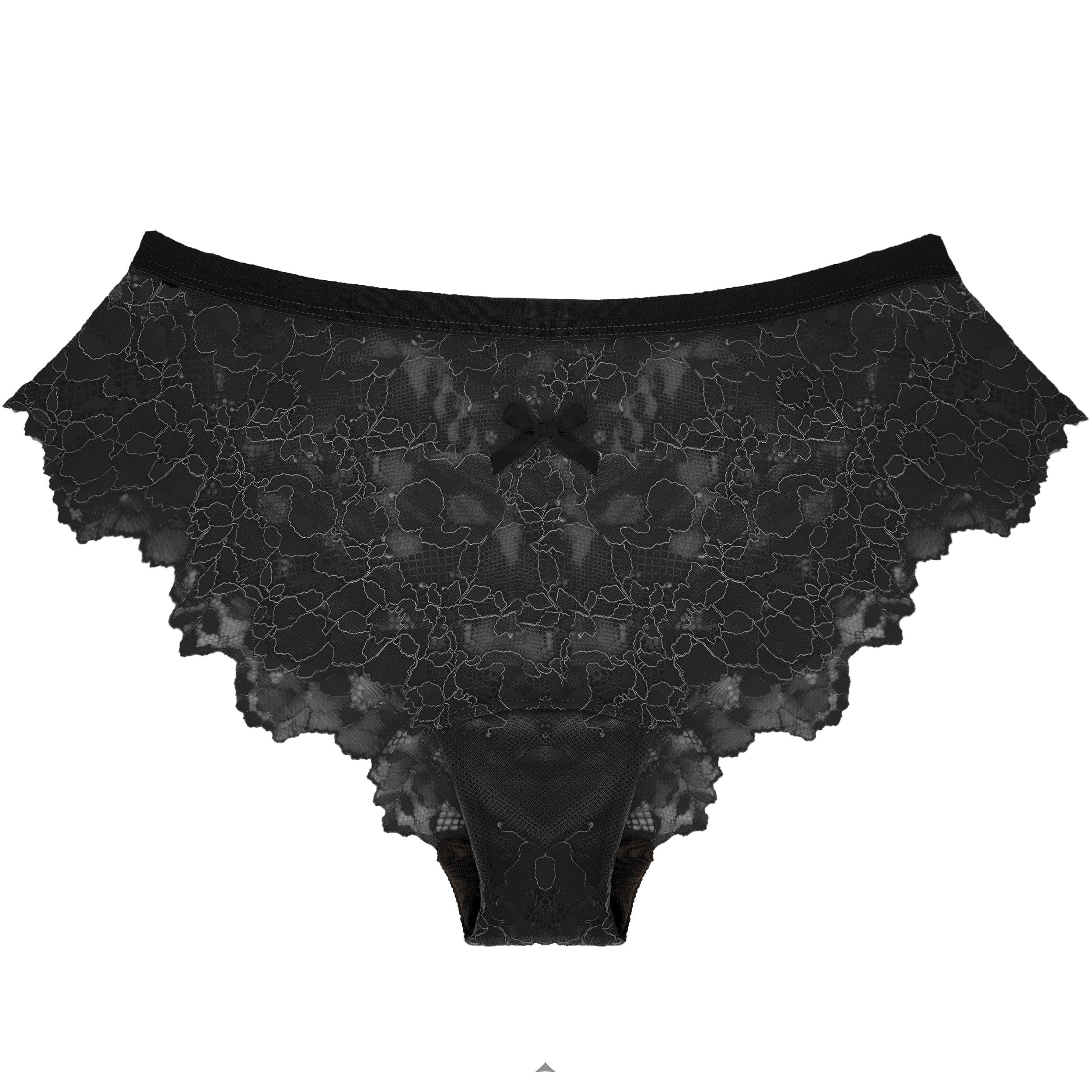 ebony lace panties