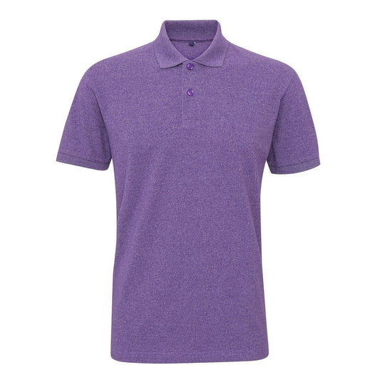 Asquith & Fox Men's Cotton Polo Shirt, Purple Colour: Purple