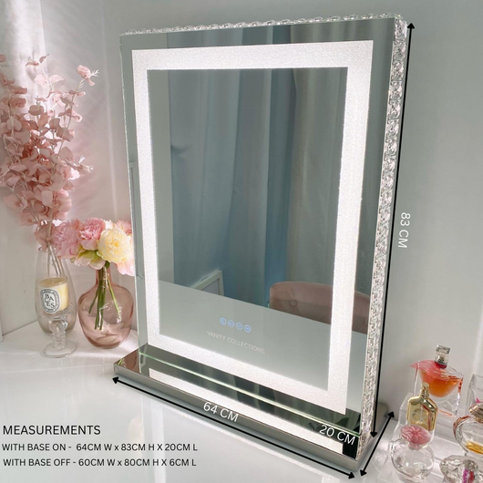 halo tall led light bathroom mirror