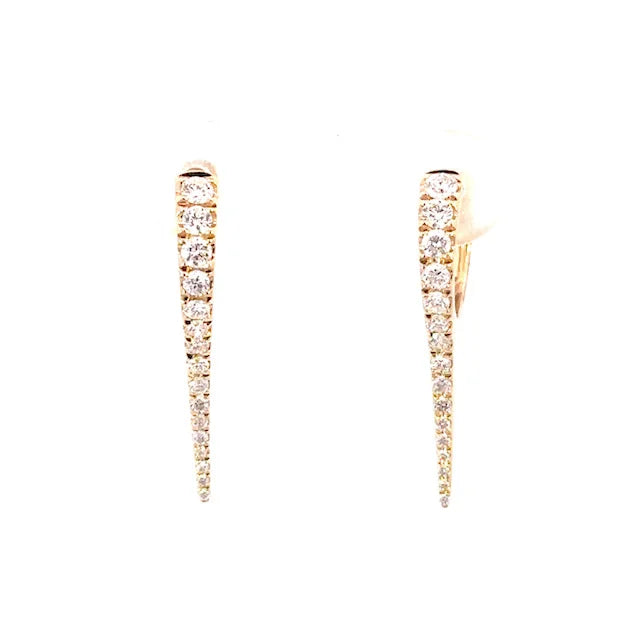 Diamond Icicle Earrings by Leela Grace