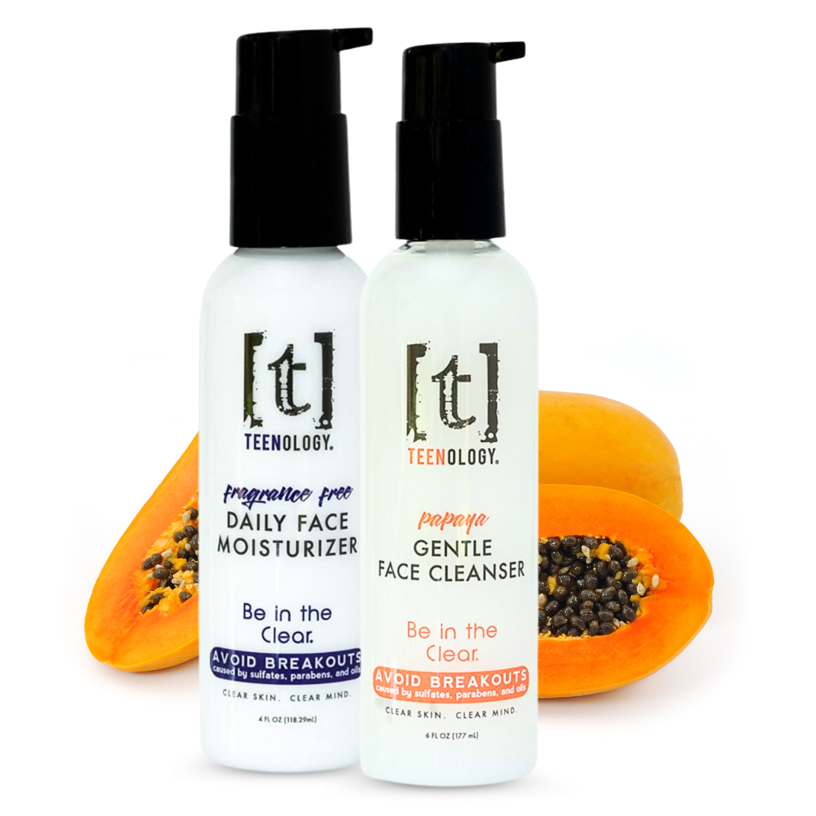 Acne Face Care Kit | Face Cleanser + Face Moisturizer | Save 35% - TEENOLOGY product image