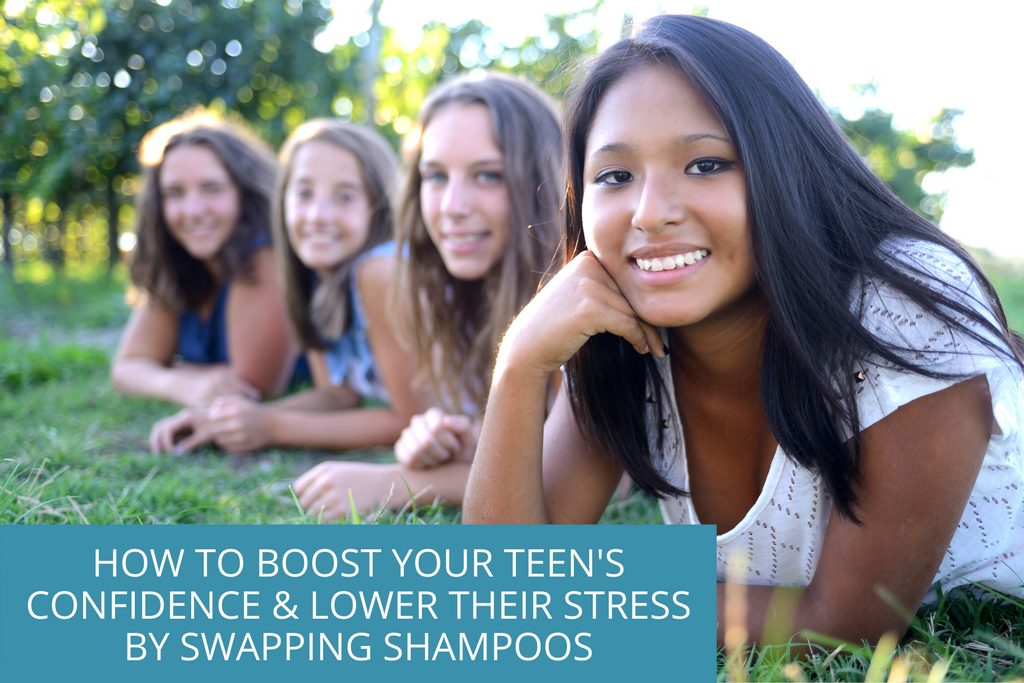 how to boost your teen's confidence and lower their stress by swapping shampoos