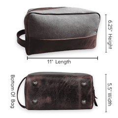 canvas toiletry bag