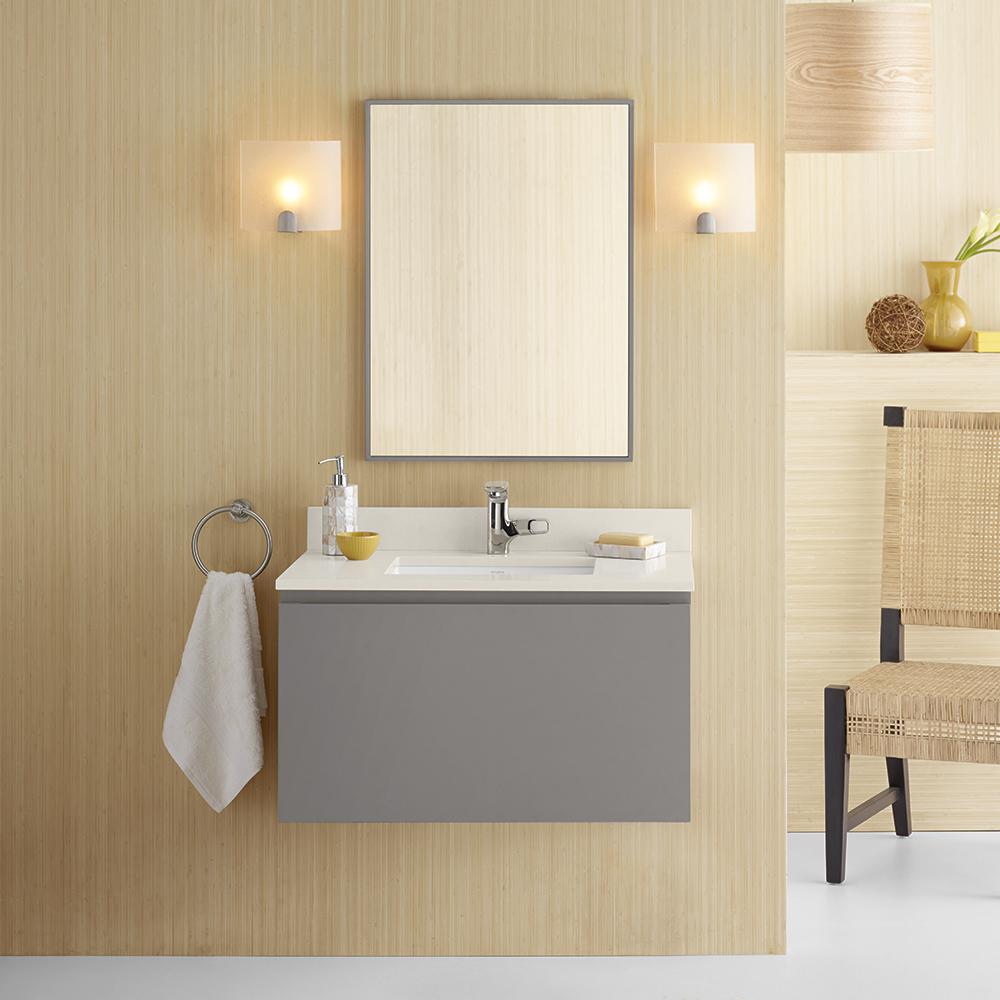 31 Ariella Wall Mount Bathroom Vanity Cabinet Base